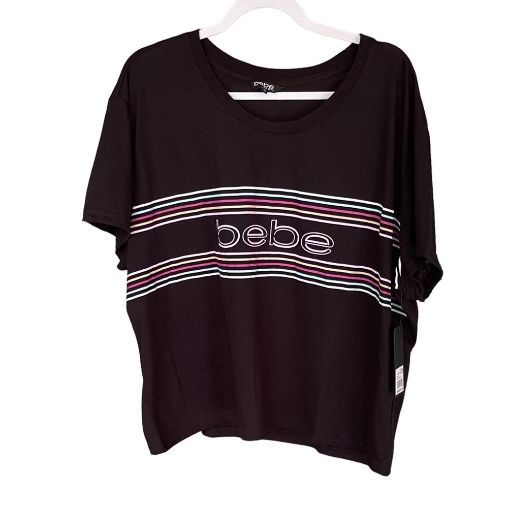 NWT Bebe 2X Sport Logo Tee